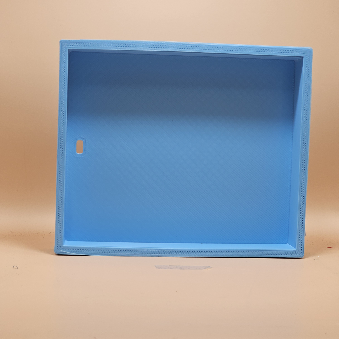 Caja de luz azul cielo impresa en PLA
