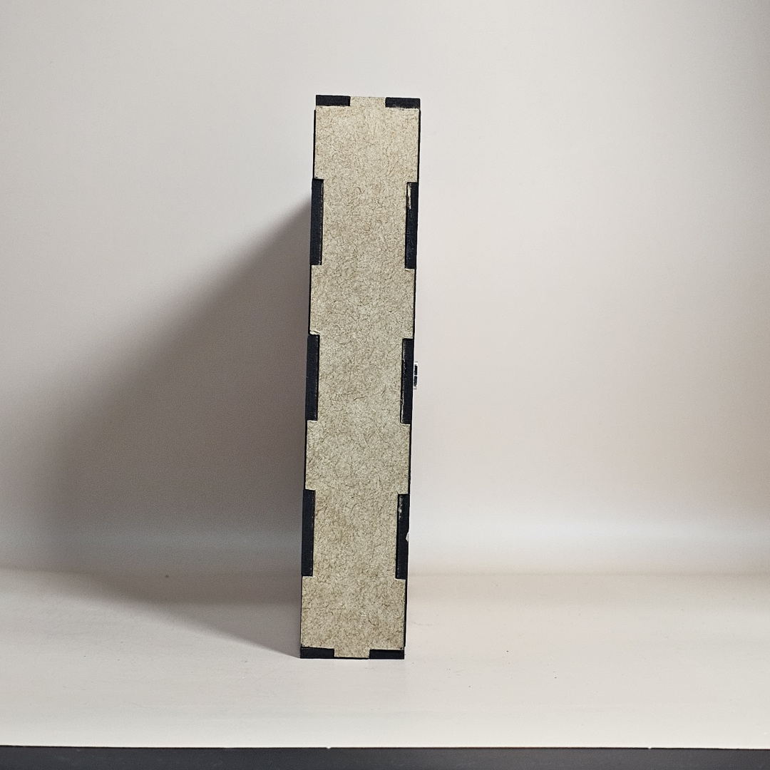 Ejemplo lampara retroiluminada vista inferior, con caja en MDF