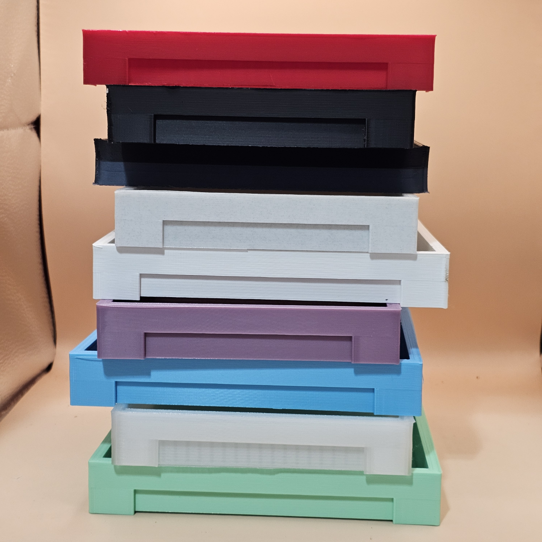 Colores cajas de luz, impresas en PLA