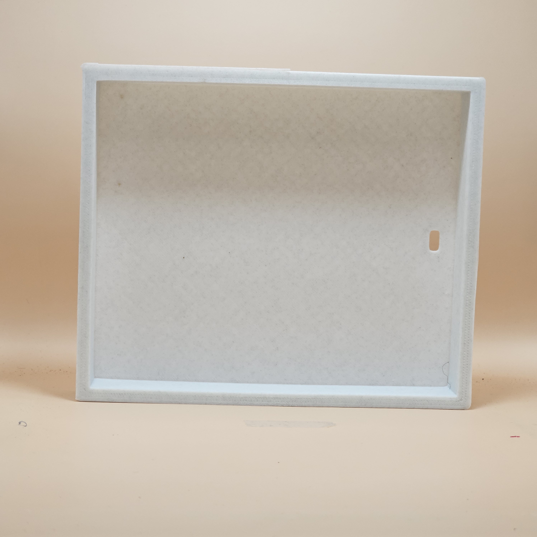 Caja de luz blanco marmol impresa en PLA