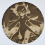 Cuadro decorativo MDF grabado láser estilo anime manga de Tatsumaki