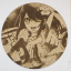 Cuadro decorativo MDF grabado láser estilo anime manga de Ai Hoshino
