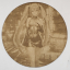 Cuadro decorativo MDF grabado láser estilo anime manga de Miku Hatsune caminando en la calle