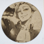 Cuadro decorativo MDF grabado láser estilo anime manga de Ban