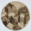 Cuadro decorativo MDF grabado láser estilo anime manga de Fern y Stark