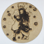 Cuadro decorativo MDF grabado láser estilo anime manga de Zenitsu Agatsuma y Nezuko Kamado