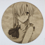 Cuadro decorativo MDF grabado láser estilo anime manga de  Elizabeth Liones
