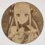 Cuadro decorativo MDF grabado láser estilo anime manga de Nino Nakano