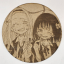 grabado laser en mdf ánime/manga,  Shizuka Kuze y Marina Kirarazaka, El pecado original de Takopi , decoración otaku, decoración ánime/manga