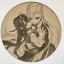 grabado laser en mdf ánime/manga,  Yoshimoto Shizuka y Eiai Nano, Mis 100 novias que me quieren mucho mucho , decoración otaku, decoración ánime/manga