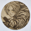 Cuadro decorativo MDF grabado láser estilo anime manga de Shin Asakura