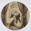 Cuadro decorativo MDF grabado láser estilo anime manga de Ram