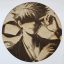 Cuadro decorativo MDF grabado láser estilo anime manga de  Satoru Gojo
