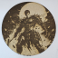 Cuadro decorativo MDF grabado láser estilo anime manga de Guts
