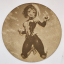 Cuadro decorativo MDF grabado láser estilo anime manga de Ochaco Uraraka
