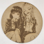 grabado laser en mdf ánime/manga,  Shizuka Kuze y Marina Kirarazaka, El pecado original de Takopi , decoración otaku, decoración ánime/manga