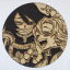 Cuadro decorativo MDF grabado con láser estilo anime manga de Mitsuri Kanroji y Obanai Iguro