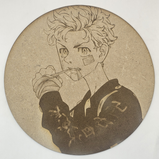 grabado laser en mdf ánime/manga,  Takemichi Hanagaki, Tokyo Revengers , decoración otaku, decoración ánime/manga