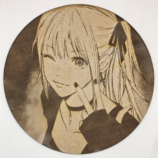 Cuadro decorativo MDF grabado láser estilo ánime/manga de Misa Amane - Death Note