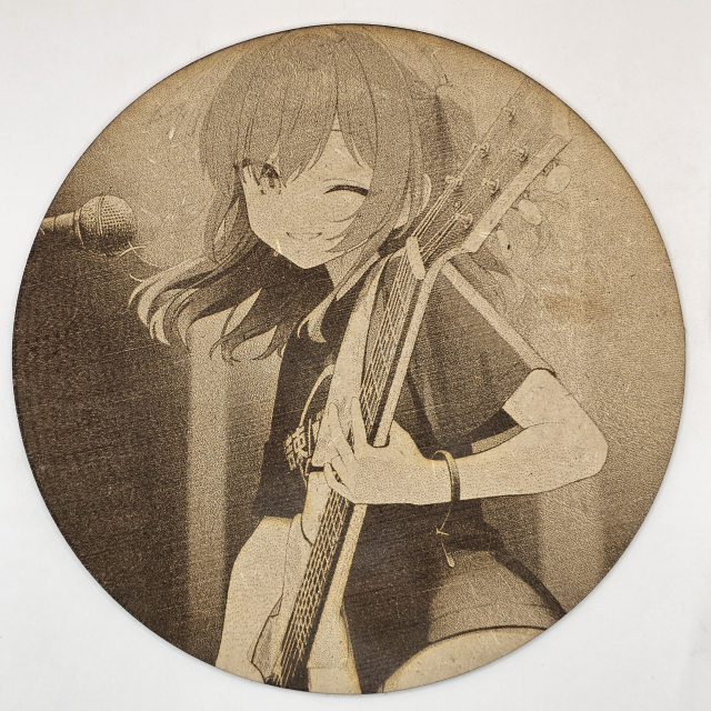 grabado laser en mdf ánime/manga,  Ikuyo Kita, Bocchi the Rock! , decoración otaku, decoración ánime/manga