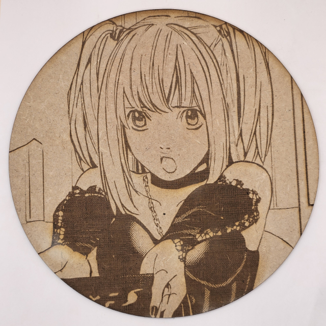 Cuadro decorativo MDF grabado láser estilo ánime/manga de Misa Amane - Death Note
