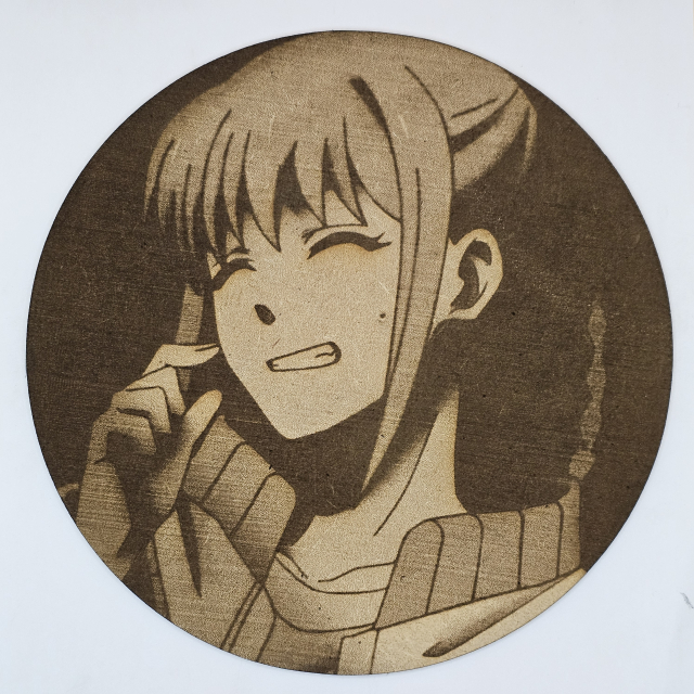 Cuadro decorativo MDF grabado láser estilo anime manga de lu shaotang