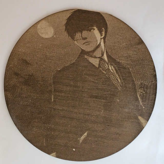 grabado laser en mdf ánime/manga,  Koutarou Amon, Tokyo Ghoul , decoración otaku, decoración ánime/manga