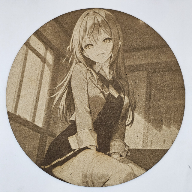 Cuadro decorativo MDF grabado láser estilo anime manga de Alisa Mikhailovna Kujou