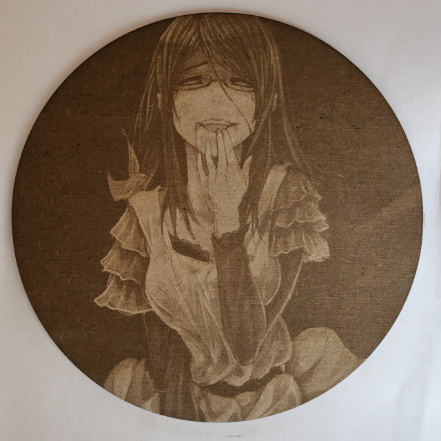 grabado laser en mdf ánime/manga,  Rize Kamishiro, Tokyo Ghoul , decoración otaku, decoración ánime/manga