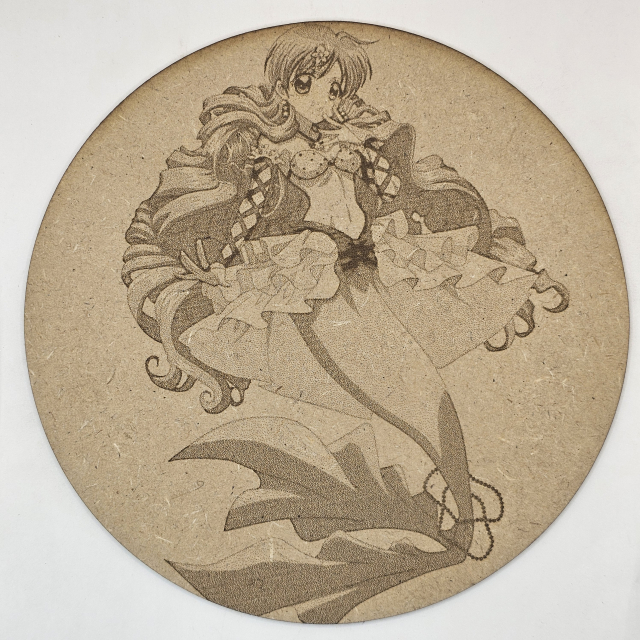 grabado laser en mdf ánime/manga,  Hanon Hōshō, Mermaid Melody Pichi Pichi Pitch , decoración otaku, decoración ánime/manga