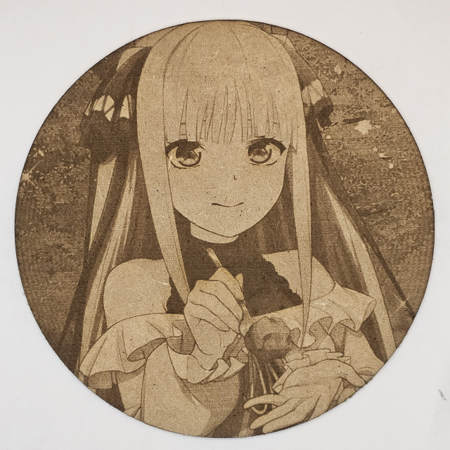 Cuadro decorativo MDF grabado láser estilo anime manga de Nino Nakano