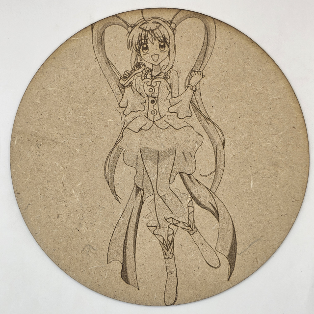 grabado laser en mdf ánime/manga,  Luchia Nanami, Mermaid Melody Pichi Pichi Pitch , decoración otaku, decoración ánime/manga