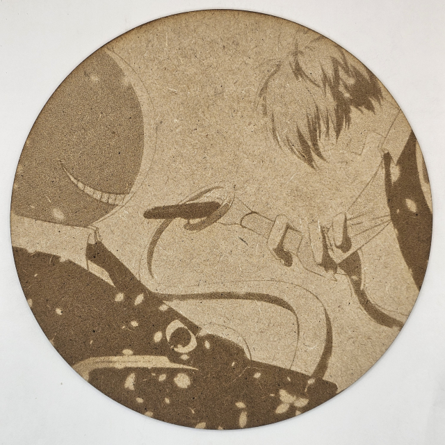 grabado laser en mdf ánime/manga,  Koro-sensei y Nagisa Shiota, Assassination Classroom , decoración otaku, decoración ánime/manga