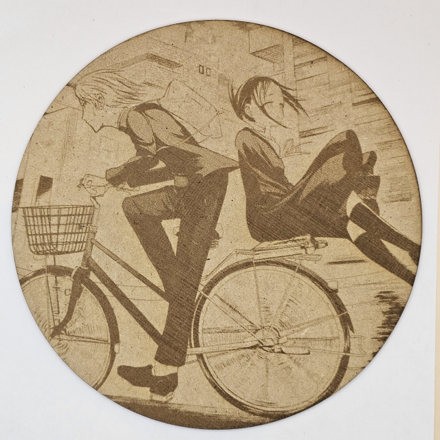 grabado laser en mdf ánime/manga,  Kaguya Shinomiya y Miyuki Shirogane, Kaguya-sama: Love Is War , decoración otaku, decoración ánime/manga