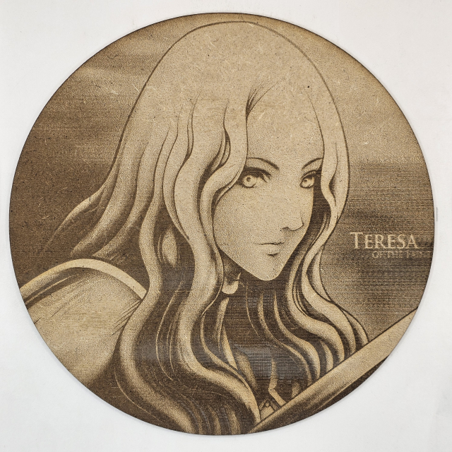 grabado laser en mdf ánime/manga,  Teresa, Claymore , decoración otaku, decoración ánime/manga