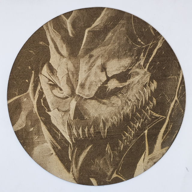 Cuadro decorativo MDF grabado láser estilo anime manga de Kafka Hibino