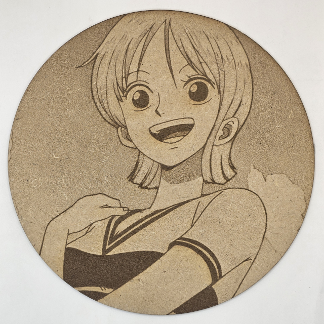 grabado laser en mdf ánime/manga,  Nami, One Piece , decoración otaku, decoración ánime/manga
