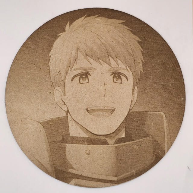 Cuadro decorativo MDF grabado láser estilo anime manga de Laios Touden