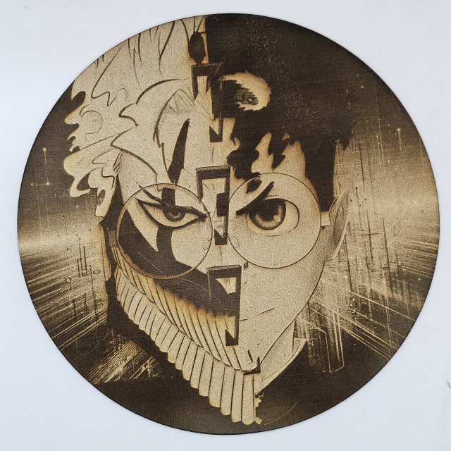 Cuadro decorativo MDF grabado láser estilo anime manga de Ken Takakura