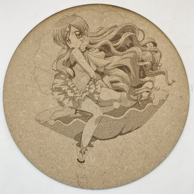 grabado laser en mdf ánime/manga,  Hanon Hōshō, Mermaid Melody Pichi Pichi Pitch , decoración otaku, decoración ánime/manga
