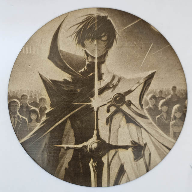 Cuadro decorativo MDF grabado láser estilo anime manga de Lelouch vi Britania, Lamperouge