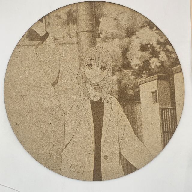 grabado laser en mdf ánime/manga,  Yuki Itose, Signos de afecto , decoración otaku, decoración ánime/manga