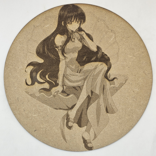 grabado laser en mdf ánime/manga,  Rina Toin, Mermaid Melody Pichi Pichi Pitch , decoración otaku, decoración ánime/manga