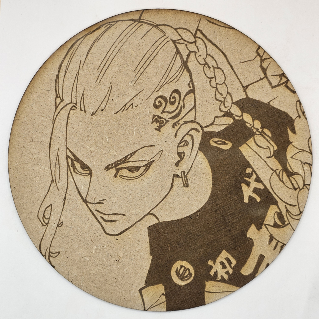 grabado laser en mdf ánime/manga,  Draken, Tokyo Revengers , decoración otaku, decoración ánime/manga