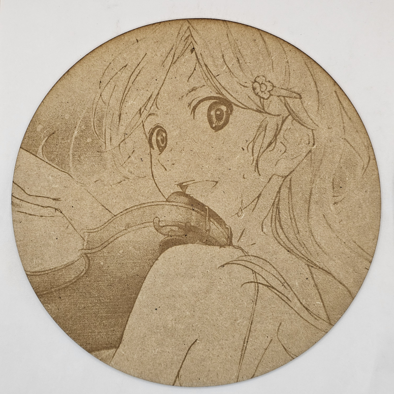 grabado laser en mdf ánime/manga, Kaori Miyazono, Your Lie in April , decoración otaku, decoración ánime/manga
