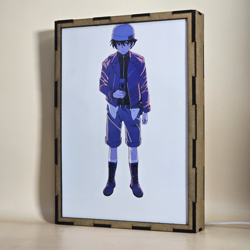 Lámpara LED Mirai Nikki con Yukiteru Amano y Yuno Gasai The Future Diary - apagada