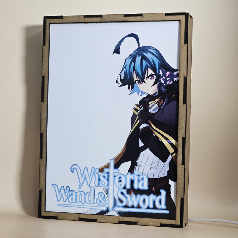 Lámpara LED Wistoria Wand and Sword con Will Serfort, Kiki y personajes de la serie - apagada