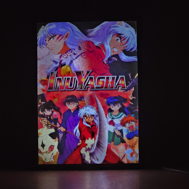 Lámpara LED de InuYasha con Kagome Higurashi, Sesshomaru, Miroku, Sango, Shippo y Kirara - Galeria