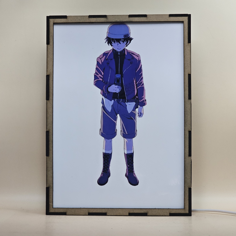 Lámpara LED Mirai Nikki con Yukiteru Amano y Yuno Gasai The Future Diary - apagada