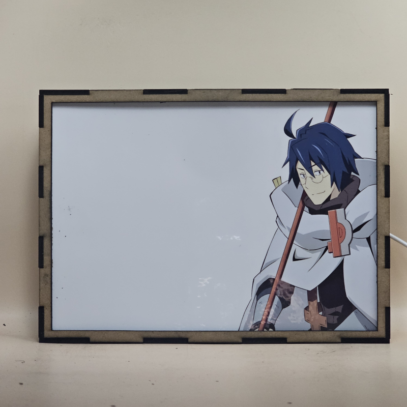 Lámpara LED de Shiroe y Akatsuki de Log Horizon en un escenario rocoso - apagada